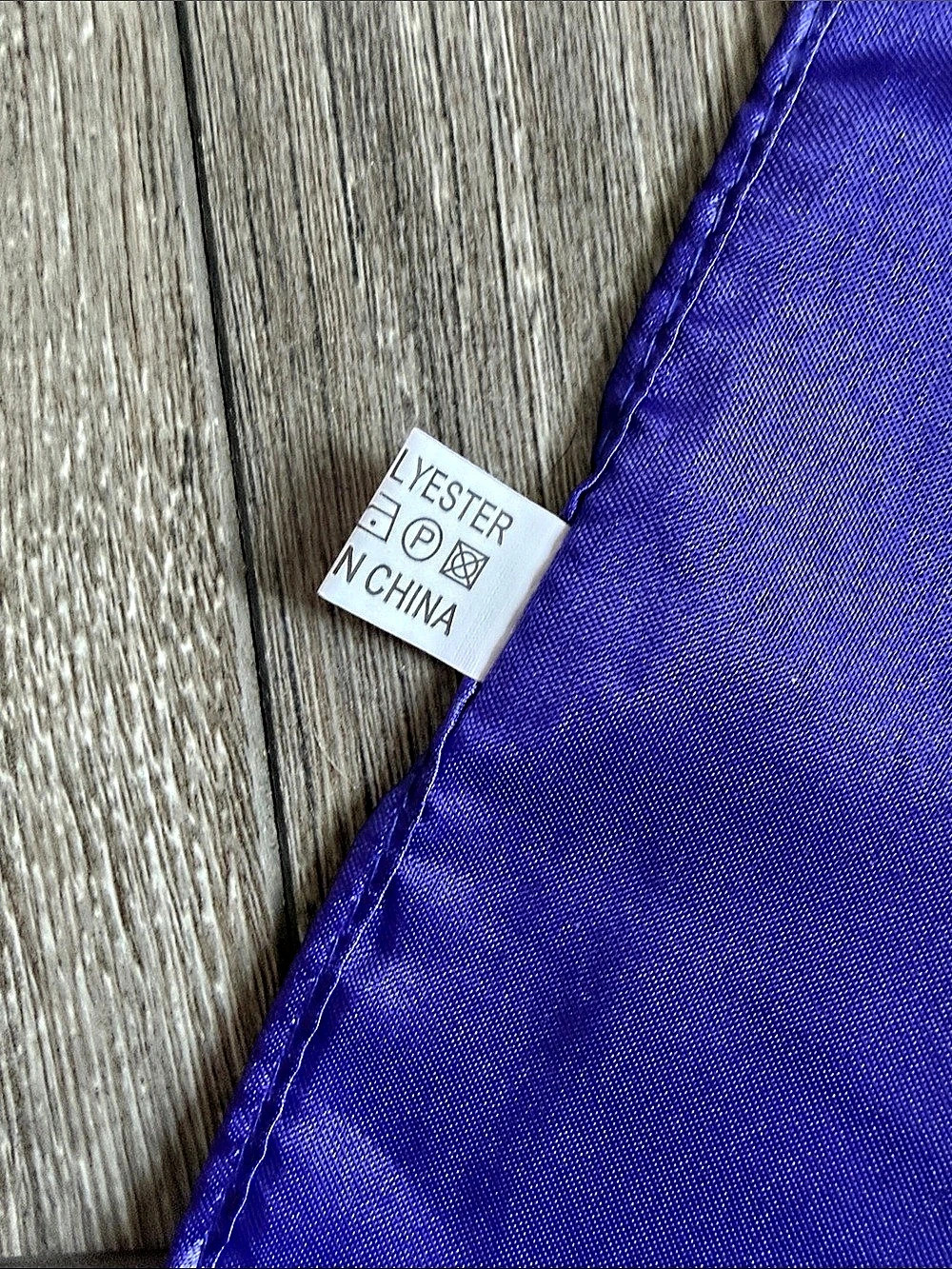 Blue Polyester Scarf - Picture 3 of 4